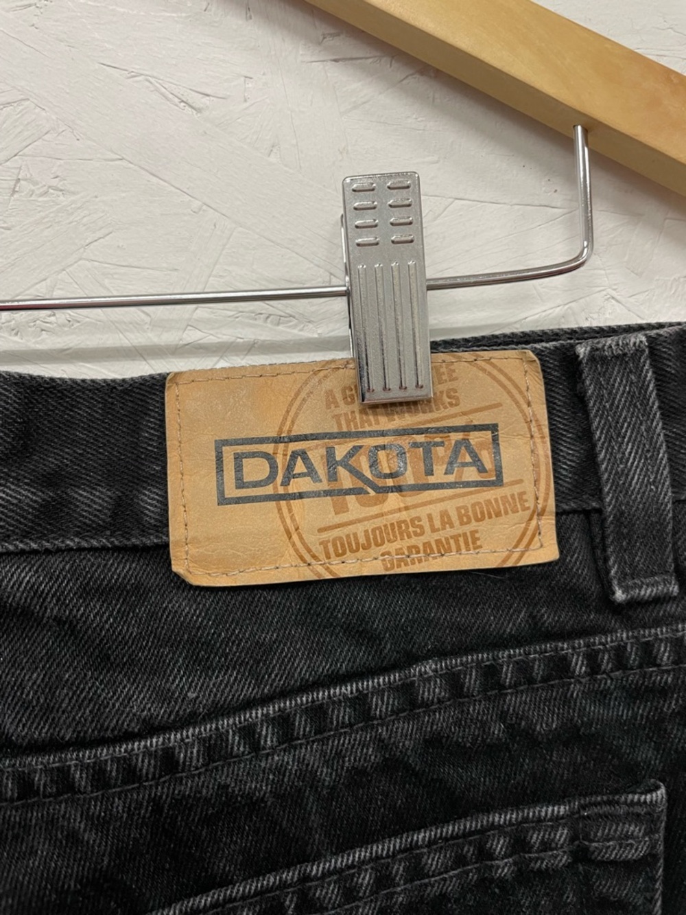 Vintage 90s Dakota Black Denim Jeans, Size 34X30